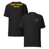 Harbour pilot uniform t-shirt with embroidered insignia and personalized back print