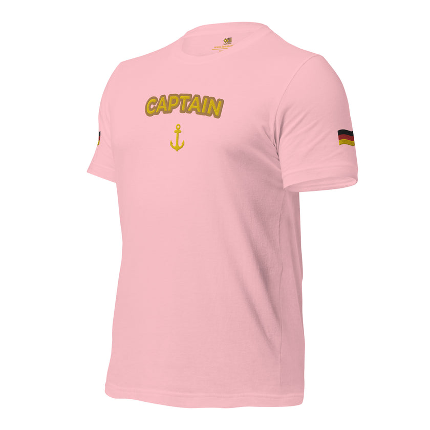 t-shirt with embroidery German flag - IamSEAWOLF shop