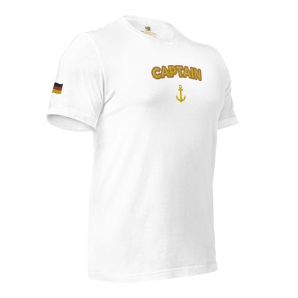 t-shirt with embroidery German flag - IamSEAWOLF shop