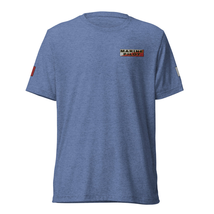 Embroidered Marine Pilot T-Shirt - IamSEAWOLF shop