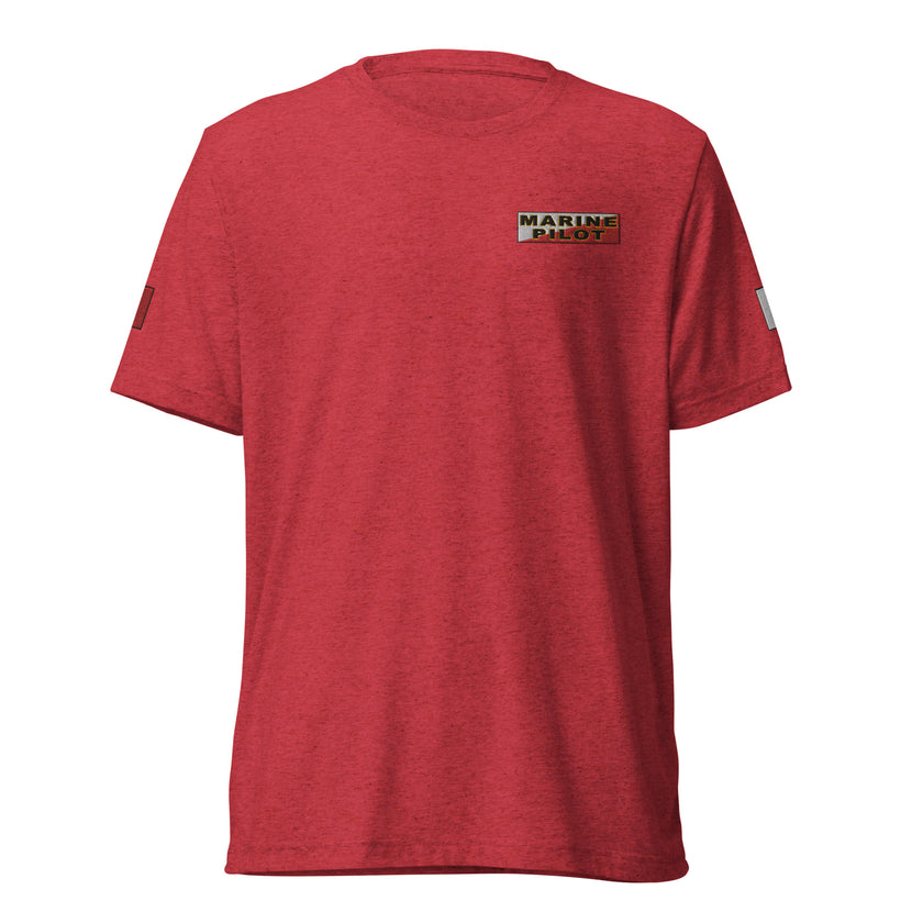 Embroidered Marine Pilot T-Shirt - IamSEAWOLF shop