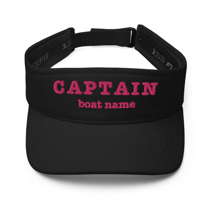 Captain's Embroidered VISOR – Personalized Elegance for Women - IamSEAWOLF shop