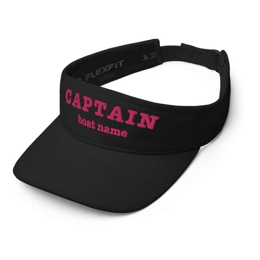 Captain's Embroidered VISOR – Personalized Elegance for Women - IamSEAWOLF shop