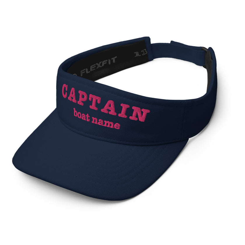 Captain's Embroidered VISOR – Personalized Elegance for Women - IamSEAWOLF shop