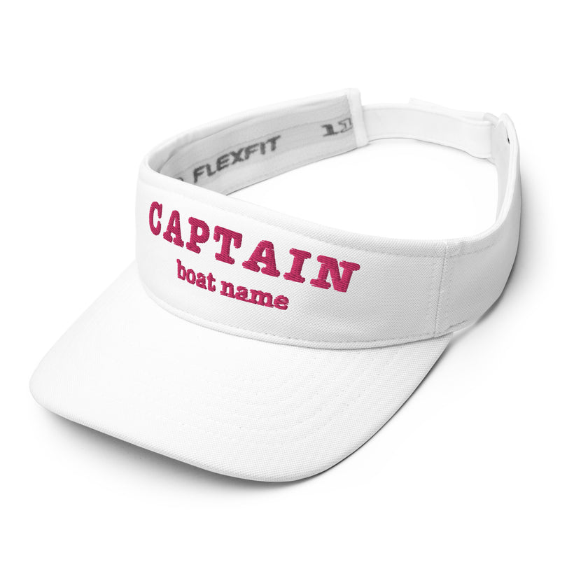 Captain's Embroidered VISOR – Personalized Elegance for Women - IamSEAWOLF shop