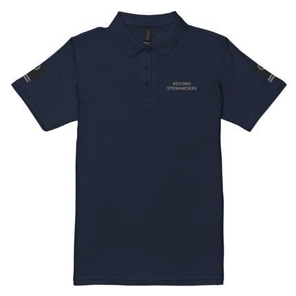 Super Yacht second stewardess polo shirt - IamSEAWOLF shop