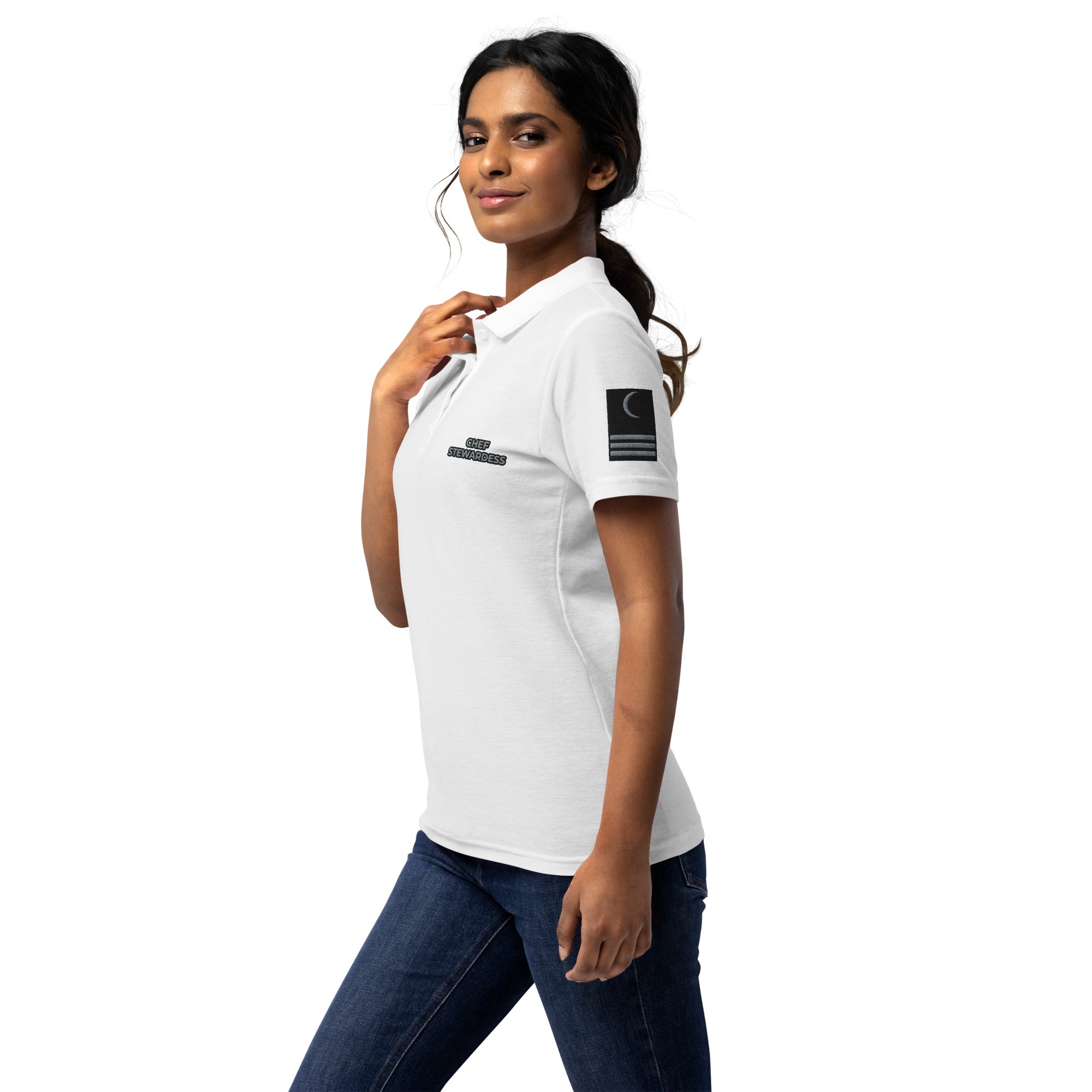 Super Yacht Chef Stewardess polo shirt
