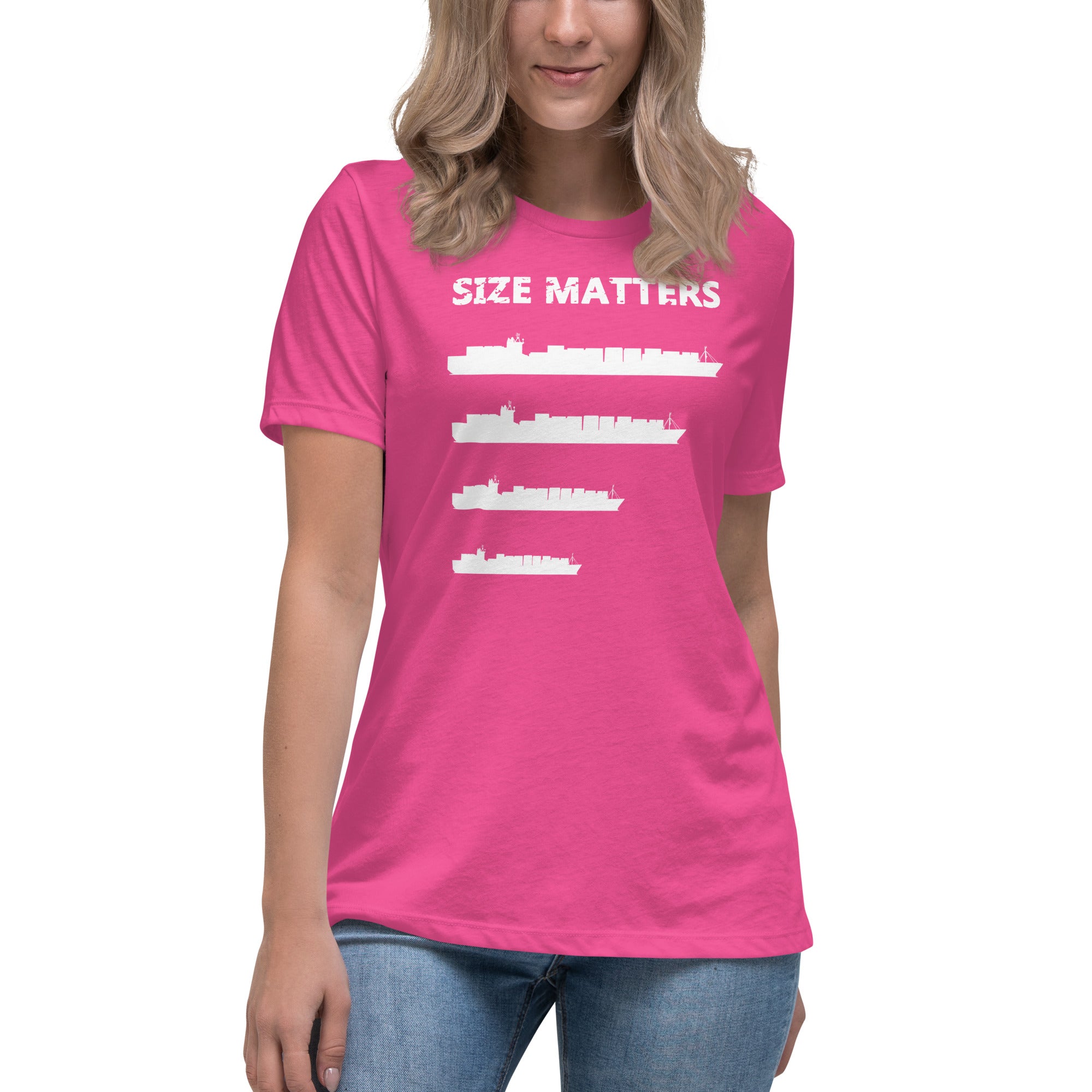 Women T-Shirt SIZE MATTERS - IamSEAWOLF shop
