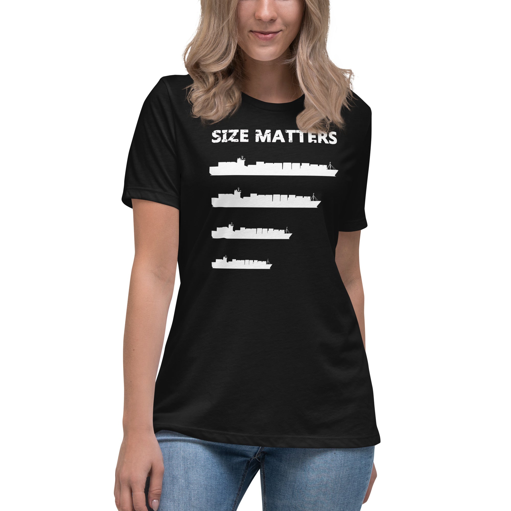 Women T-Shirt SIZE MATTERS - IamSEAWOLF shop