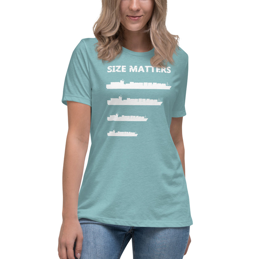 Women T-Shirt SIZE MATTERS - IamSEAWOLF shop