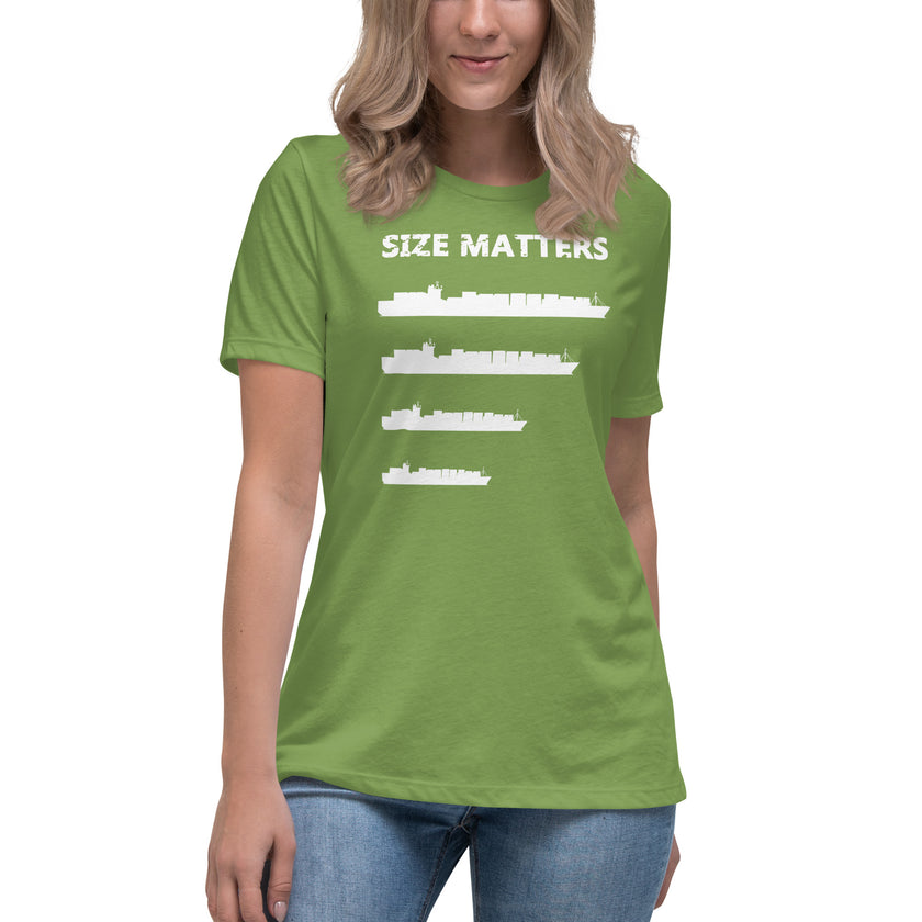 Women T-Shirt SIZE MATTERS - IamSEAWOLF shop