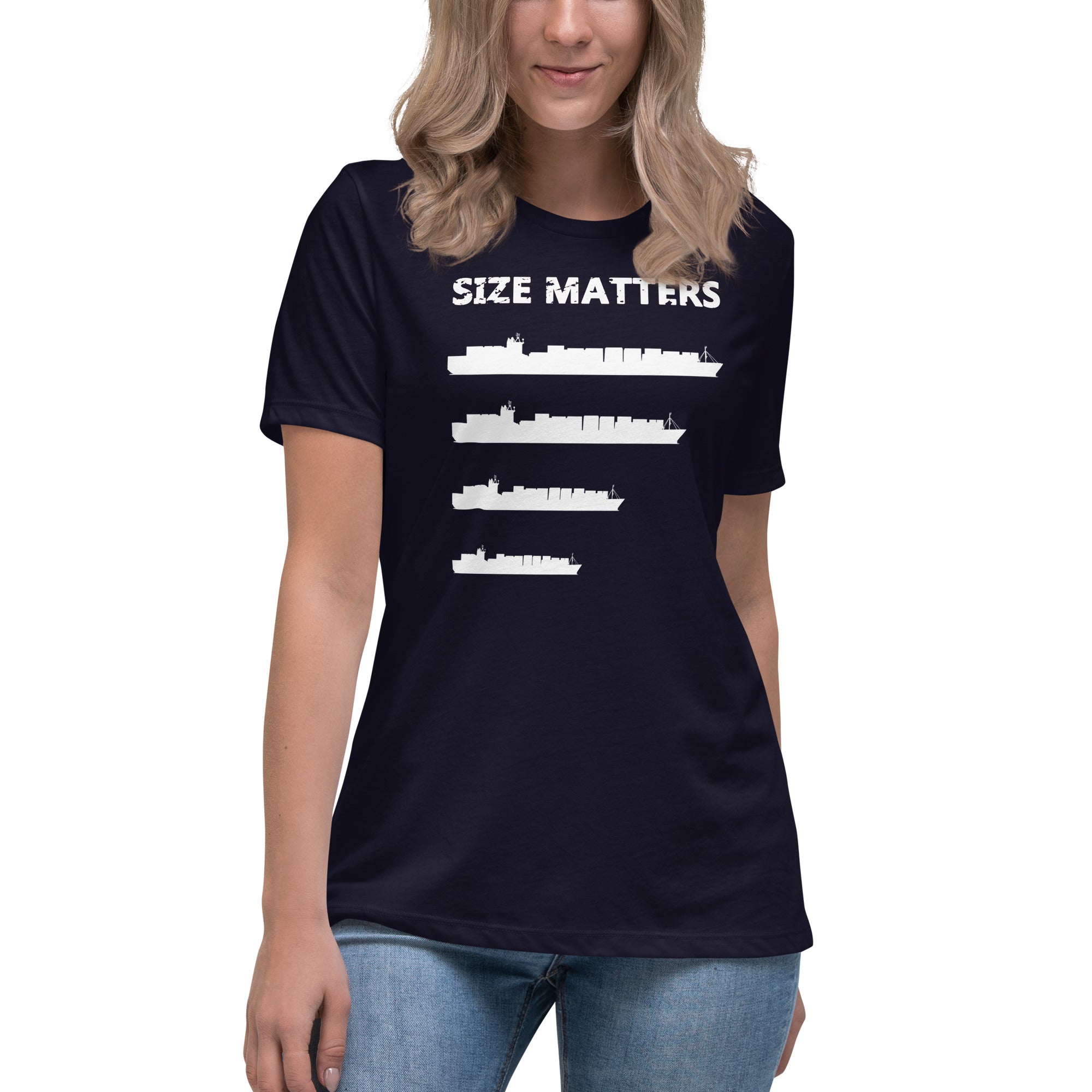 Women T-Shirt SIZE MATTERS - IamSEAWOLF shop