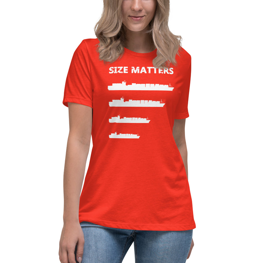 Women T-Shirt SIZE MATTERS - IamSEAWOLF shop